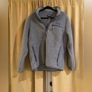 Patagonia - Women's Retro Pile Fleece Marsupial - Salt Grey Light Plume Grey - L